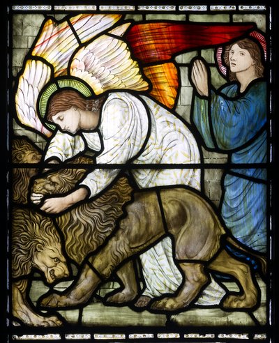 Daniel in der Löwengrube von Edward Burne Jones